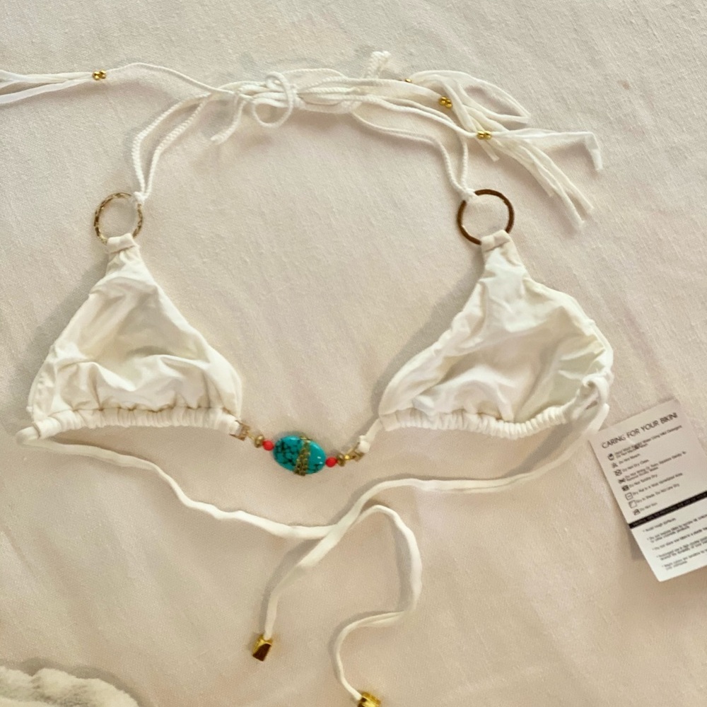 Beach Bunny Tribal Bikini Triangle Top. XS